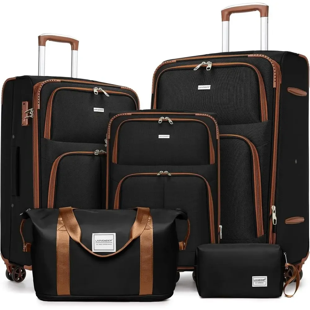 Expandable Hard Shell Luggage Set - 5-częściowy zestaw walizek rozsuwanych z obrotowymi