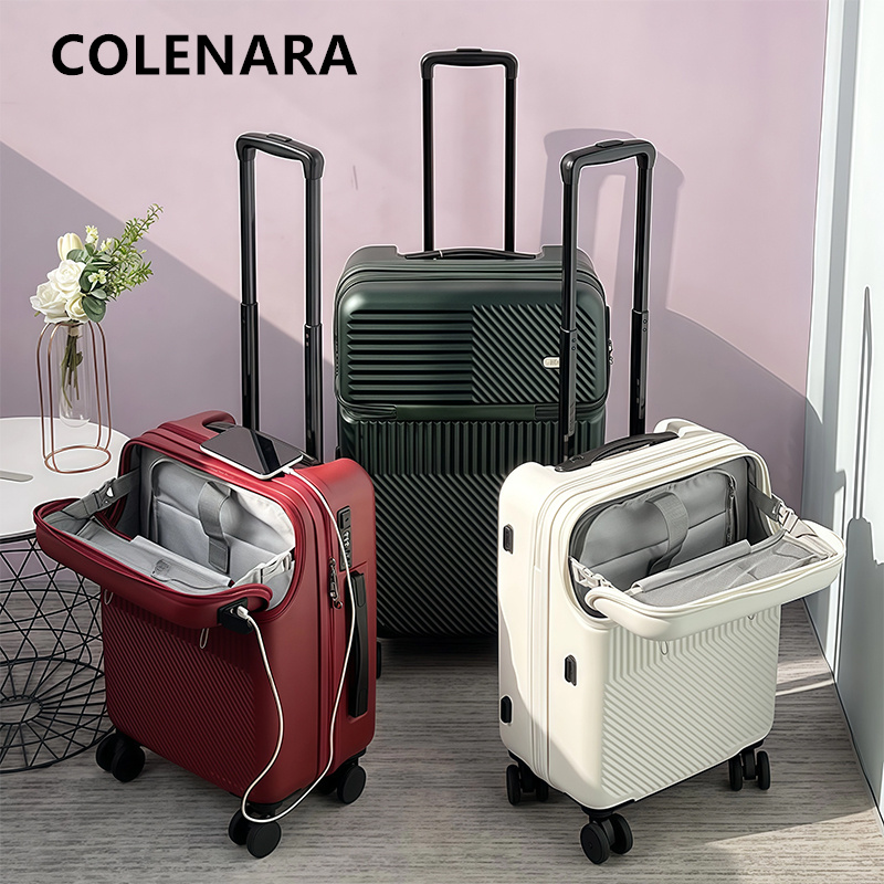 Front Opening Laptop Luggage 24 Inch - Walizka COLENARA z ładowaniem, otwieranym od