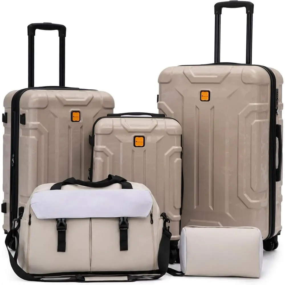 Expandable Hard Shell Luggage Set - 5-częściowy zestaw walizek z twardego tworzywa,