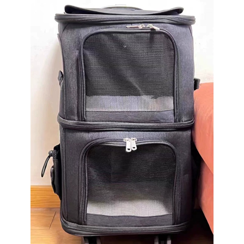 Foldable Rolling Luggage Bag - Hanbang Dwupoziomowa Torba Transportowa dla Zwierząt