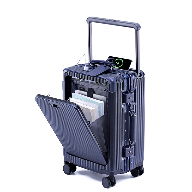 Aluminum Frame Carry On Luggage - Walizka podróżna z aluminiową ramą, szeroka