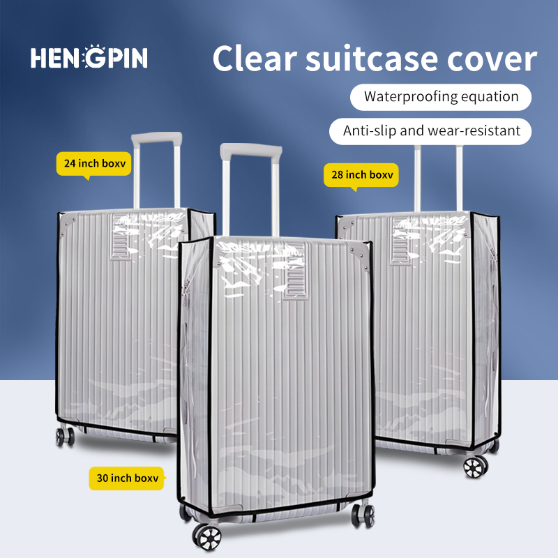 Luggage Protective Cover Transparent - Pełna przejrzystość obudowa ochronna bagażowe wodoodporny