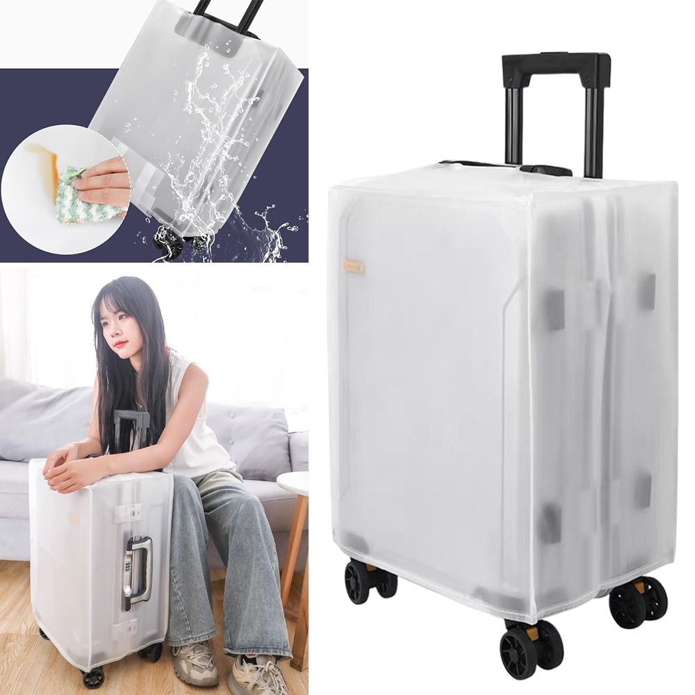 Waterproof Suitcase Cover Protector - Nowa, matowa osłona na bagaż, pyłoszczelna,