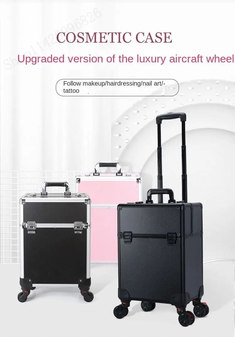 Luggage - Profesjonalny kuferek na kółkach o dużej