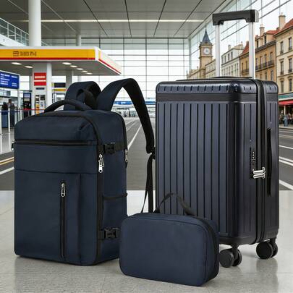 Spinner Wheel Rolling Suitcase 20 Inch - 3-częściowy zestaw walizek 20-calowych z twardej