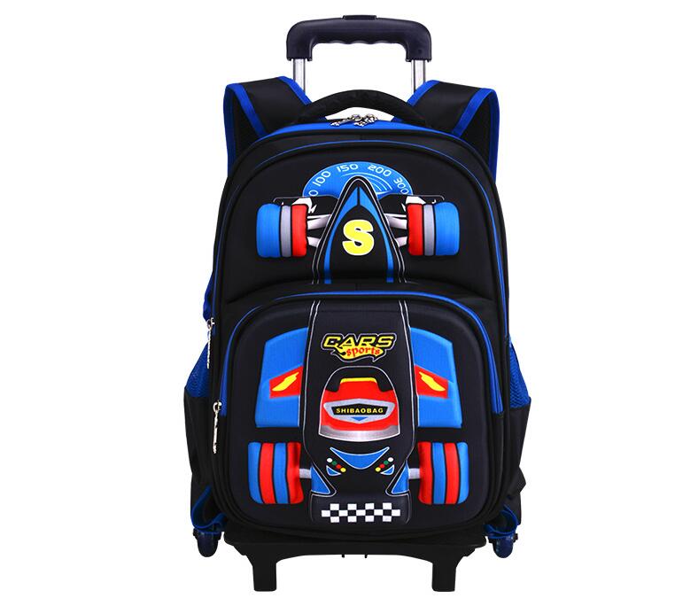 Foldable Rolling Luggage Bag - Plecak szkolny na kółkach dla dzieci,