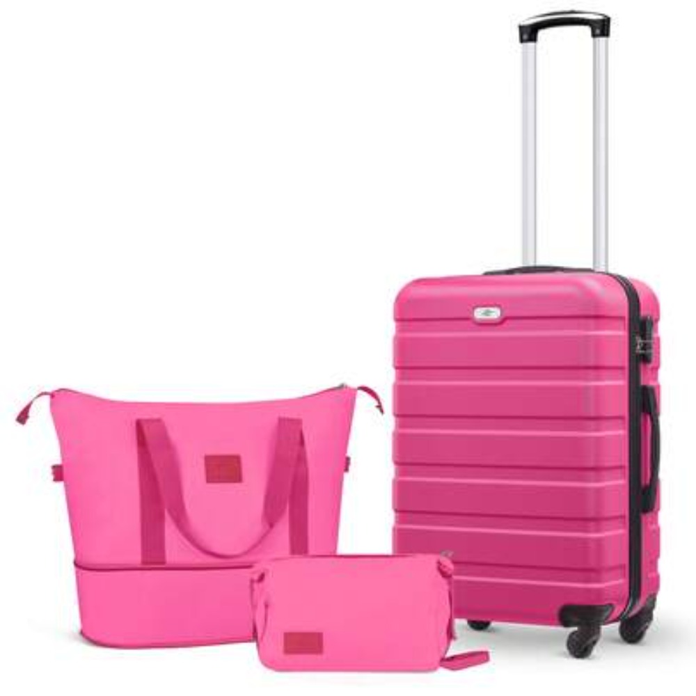 Expandable Hard Shell Luggage Set - 3-częściowy zestaw bagażu podręcznego 20 cali,