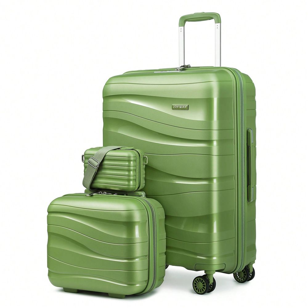 Expandable Hard Shell Luggage Set - 3-częściowy zestaw walizek z twardego tworzywa,