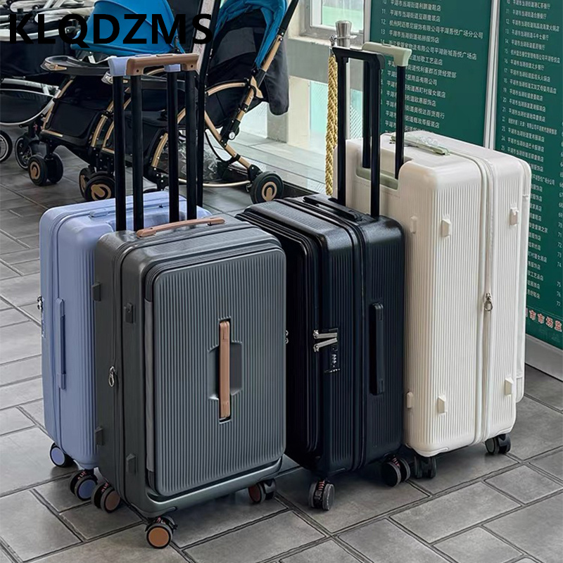 Front Opening Laptop Luggage 24 Inch - Walizka na kółkach KLQDZMS z przednim