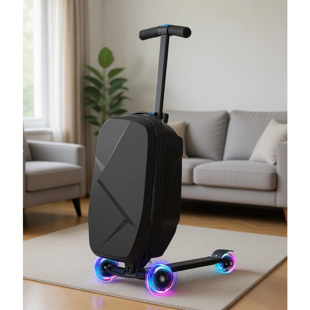 Kids Ride On Suitcase Scooter - Walizka-skuter dla dzieci: Lekka, składana walizka
