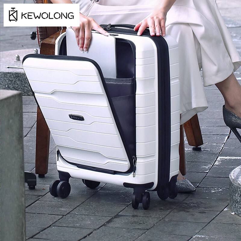 Cabin Size Lightweight Travel Trolley - Walizka podręczna 20 cali z otwieranym