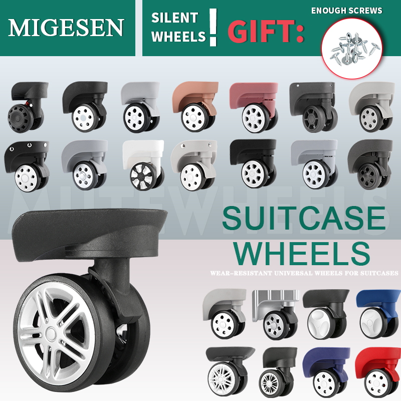 Silent Replacement Luggage Wheels - 1 para uniwersalnych kół bagażowych Wymiana
