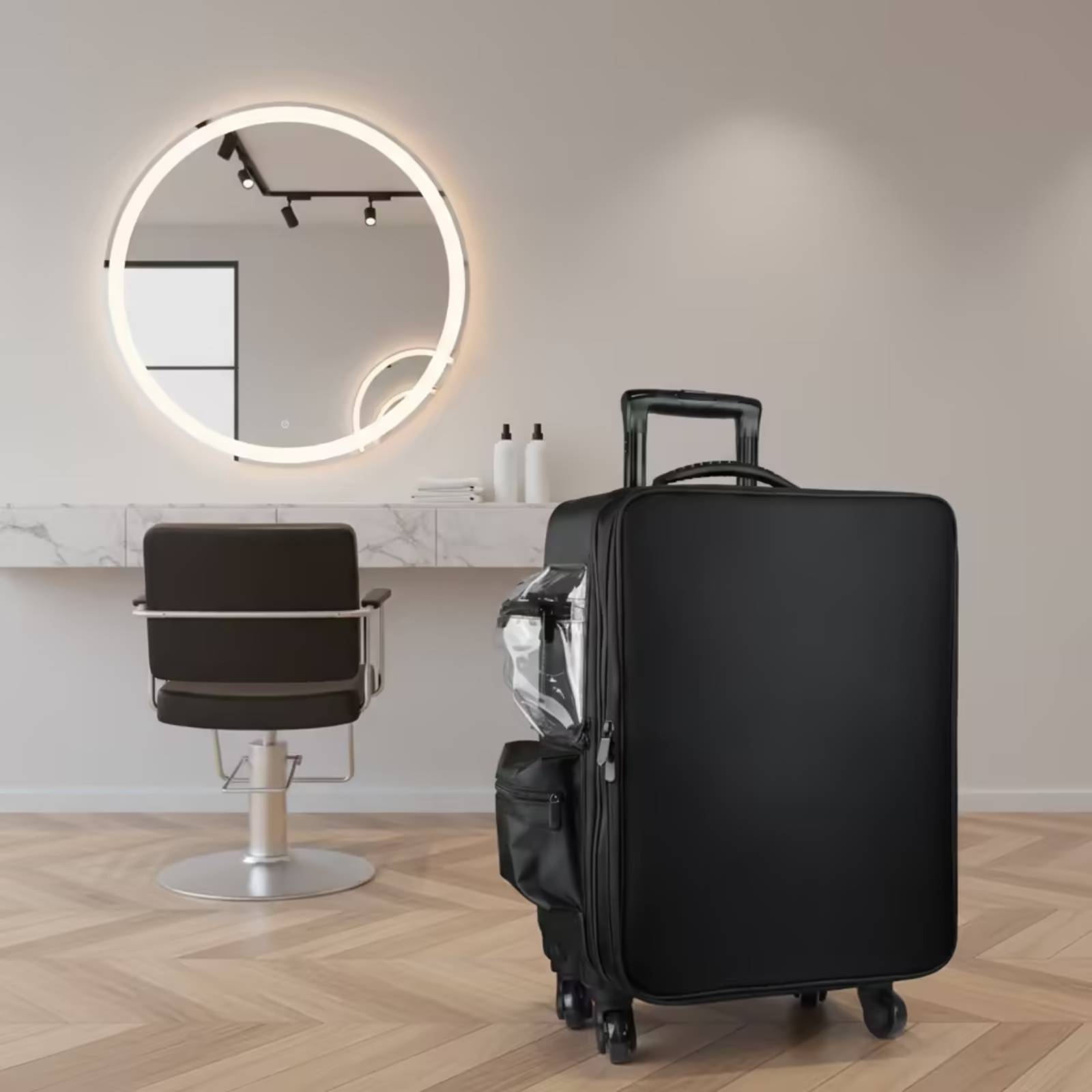 Backpacks - Kuferek na kosmetyki z obrotowymi kółkami,