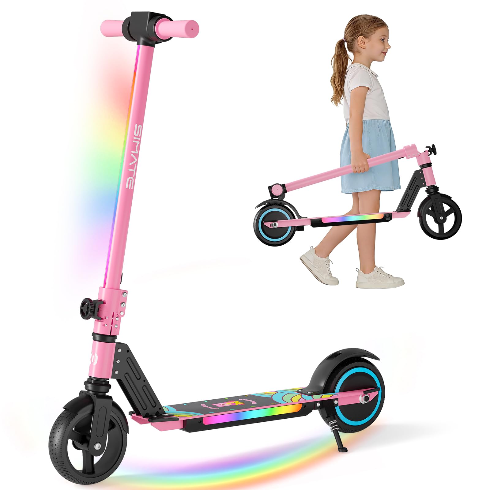 Kids Ride On Suitcase Scooter - Hulajnoga elektryczna SIMATE dla dzieci w