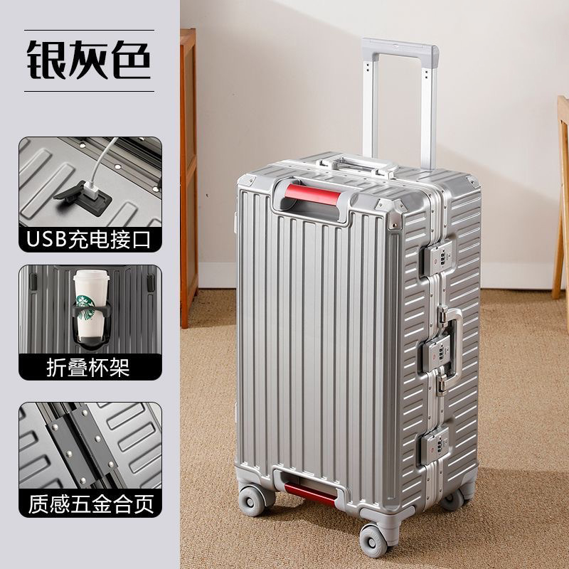 Aluminum Frame Carry On Luggage - Duża walizka podróżna z aluminiową ramą,