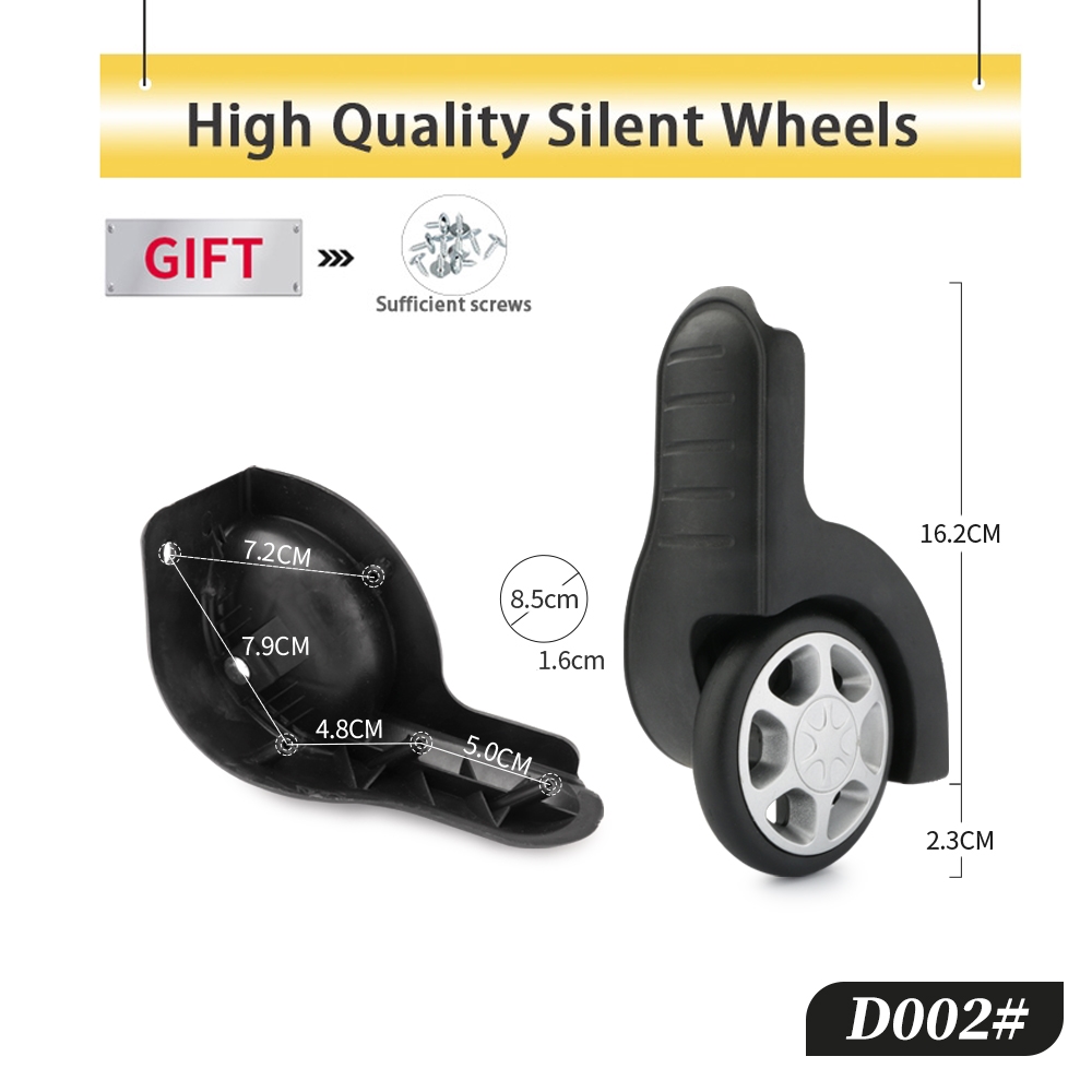 Silent Replacement Luggage Wheels - Akcesoria do walizek: wysokiej jakości kółka,