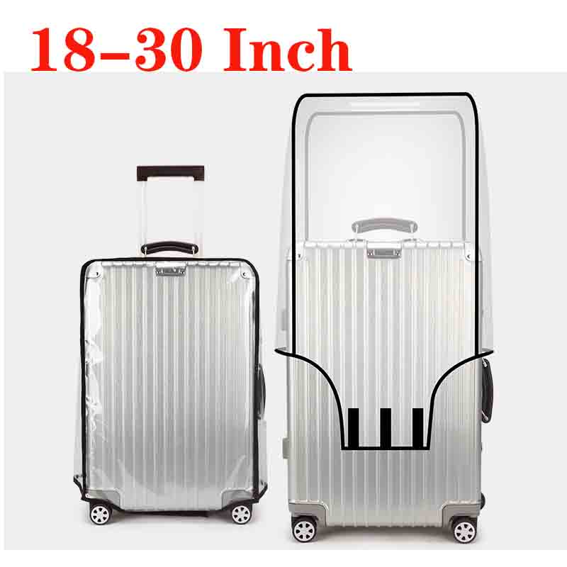 Luggage Protective Cover Transparent - 18-30 cali walizka osłona z PVC,