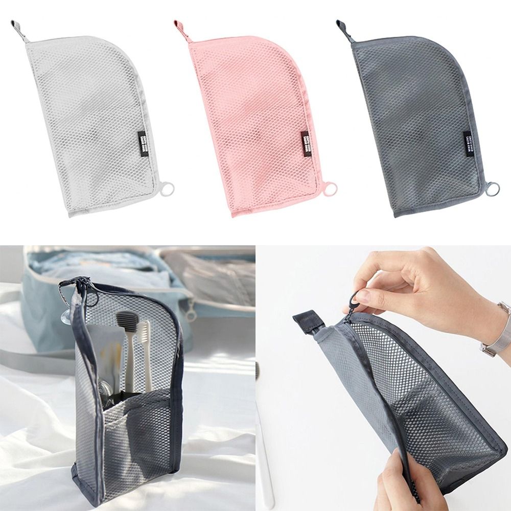 Cosmetic Bags - Przenośna kosmetyczka z siatką na pędzle
