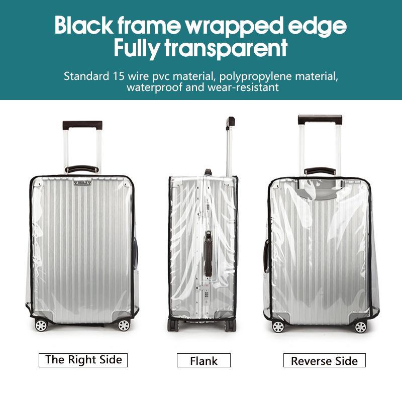 Luggage Protective Cover Transparent - Gorąca Wyprzedaż Przezroczysty Pokrowiec na Bagaż