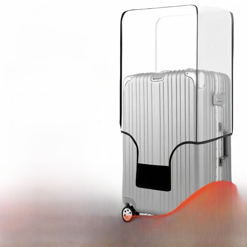 Luggage Protective Cover Transparent - Grubszy, wodoodporny, przezroczysty pokrowiec ochronny na