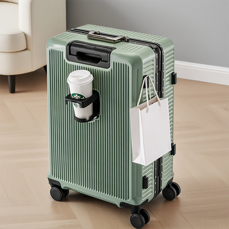 Spinner Wheel Rolling Suitcase 20 Inch - Walizka z aluminiową ramą na hasło