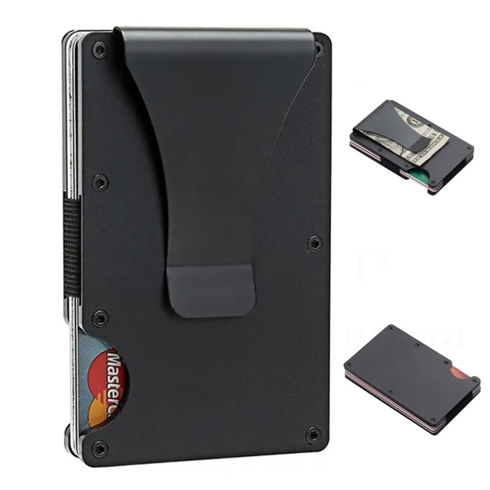 Wallets - Aluminiowy Portfel na Karty z Blokadą
