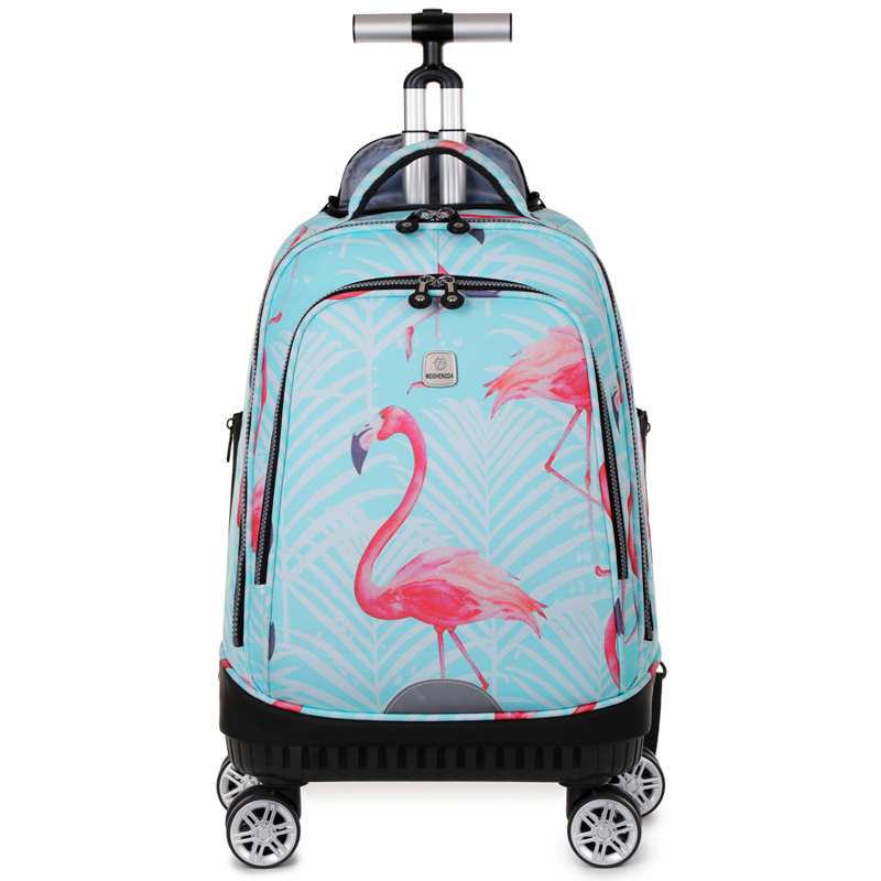 Foldable Rolling Luggage Bag - Plecak na kółkach z obrotowymi kółkami,