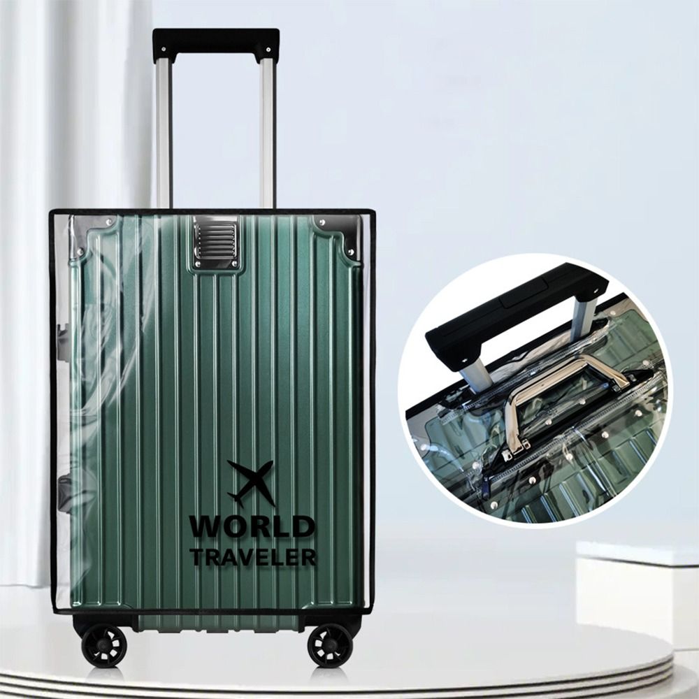 Waterproof Suitcase Cover Protector - Przezroczyste pokrowce na bagaż z PVC,
