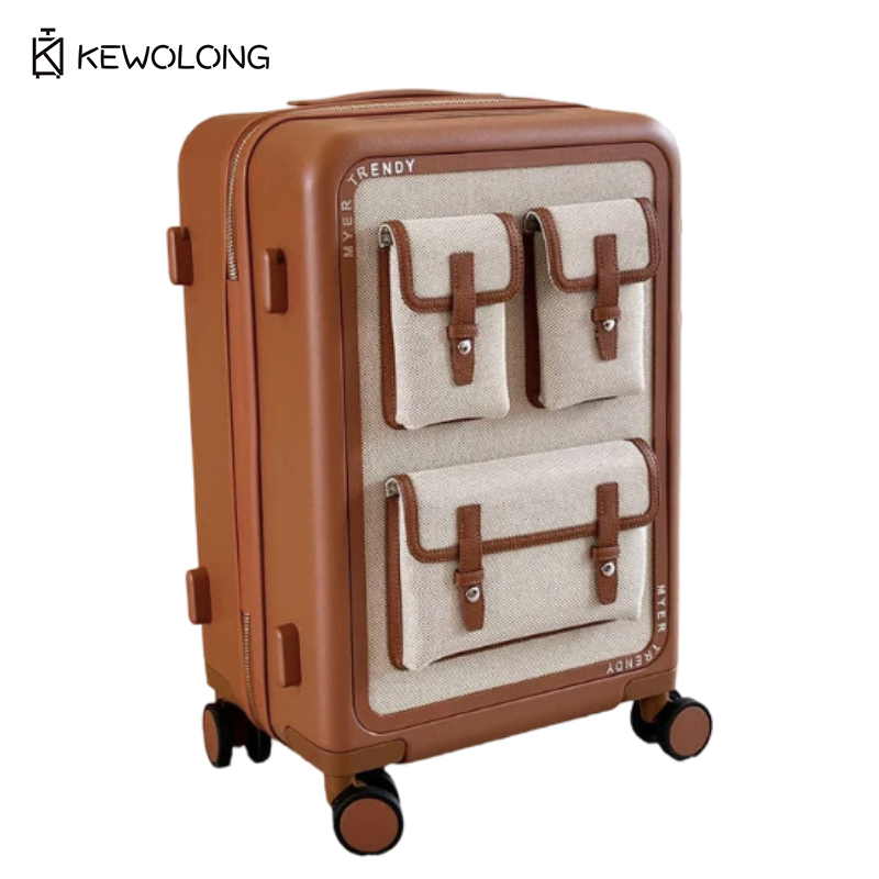 Spinner Wheel Rolling Suitcase 20 Inch - Walizka na kółkach w stylu vintage