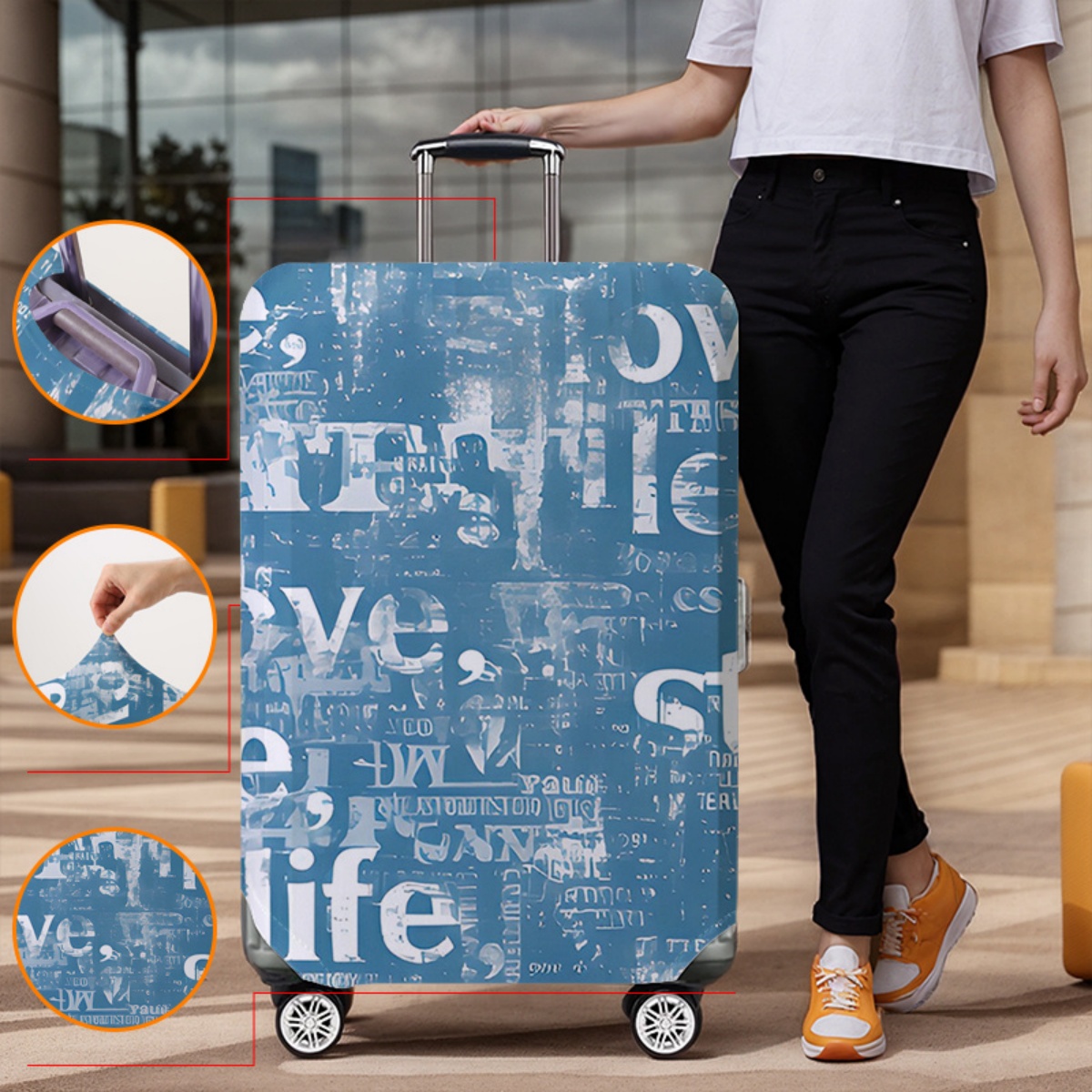 Ochraniacz na walizkę elastycz – Waterproof Suitcase Cover Protector recenzja i cena