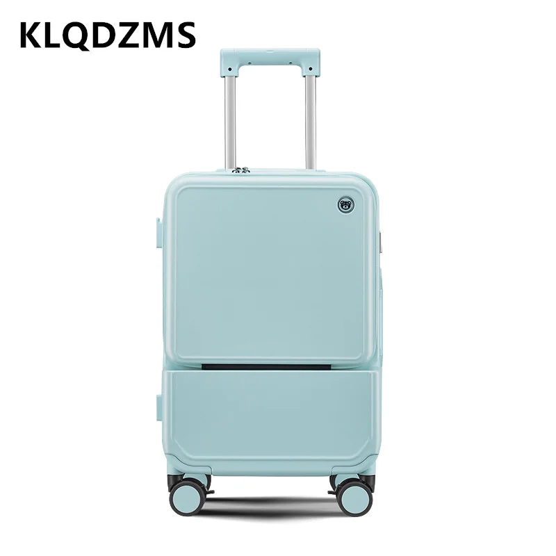 KLQDZMS walizka z ramą alumini – Front Opening Laptop Luggage 24 Inch recenzja i cena