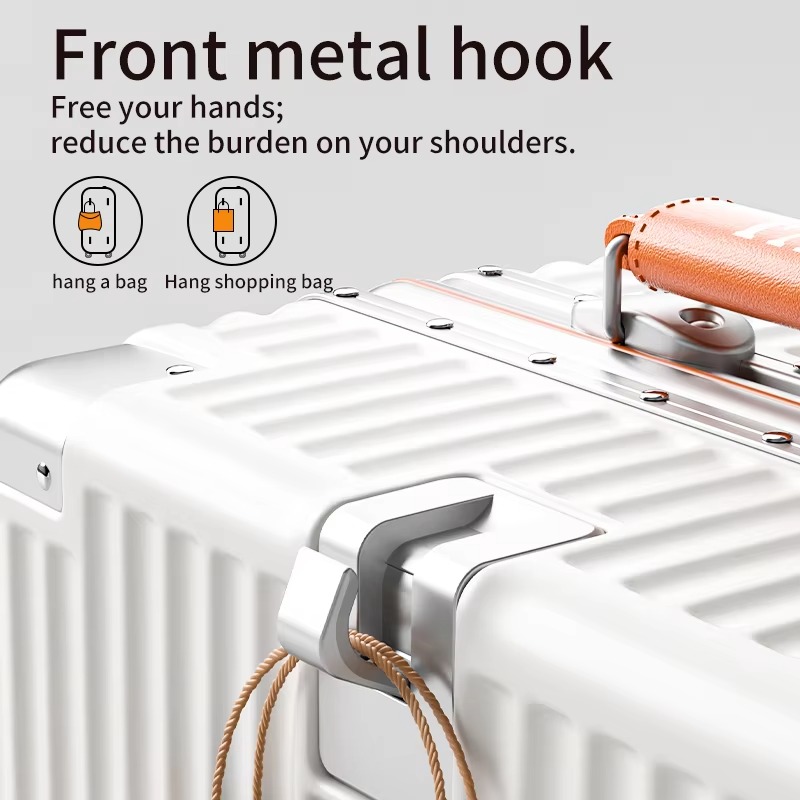 Walizka podręczna 18 cali z ko – Aluminum Frame Carry On Luggage recenzja i cena