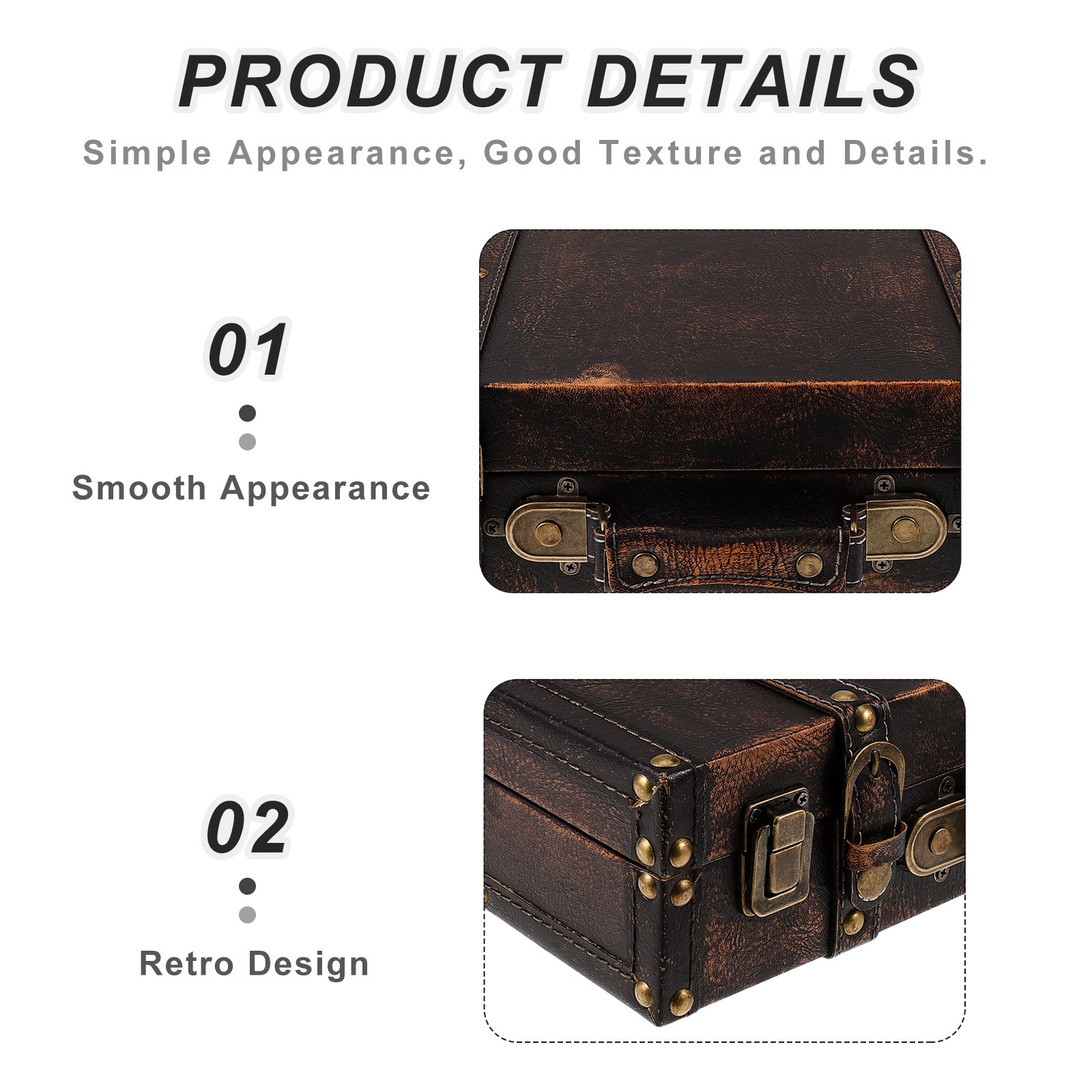 Walizka vintage jako rekwizyt  – Retro Vintage Trunk Suitcase recenzja i cena