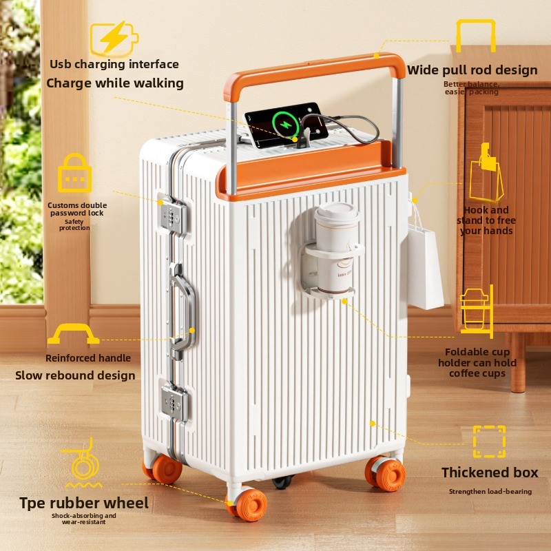 Walizka podróżna z szerokim uc – Aluminum Frame Carry On Luggage recenzja i cena