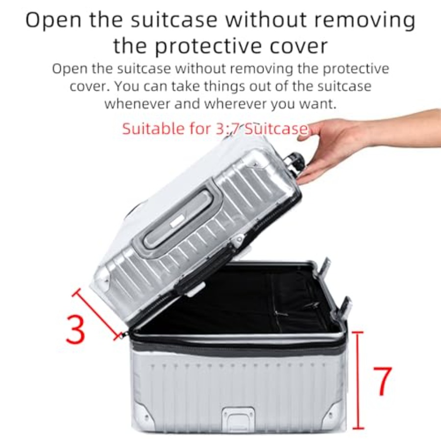Przezroczysta osłona na walizk – Luggage Protective Cover Transparent recenzja i cena