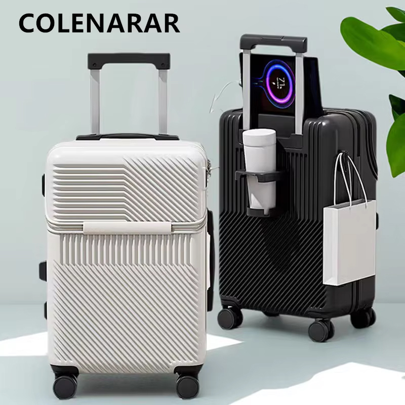 Walizka COLENARA z ładowaniem, – Front Opening Laptop Luggage 24 Inch recenzja i cena