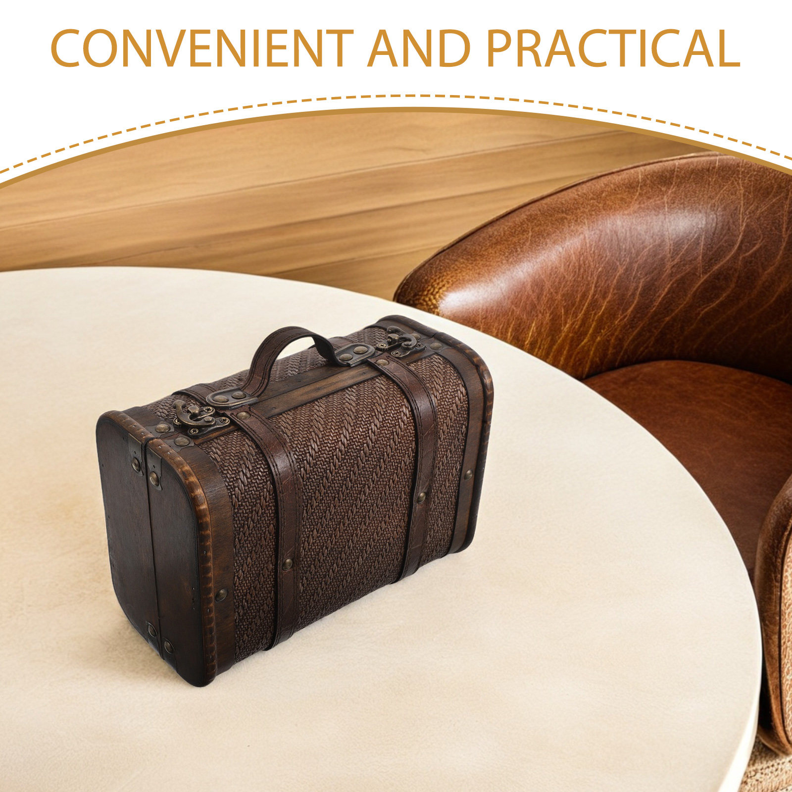 Drewniana walizka w stylu vint – Retro Vintage Trunk Suitcase recenzja i cena