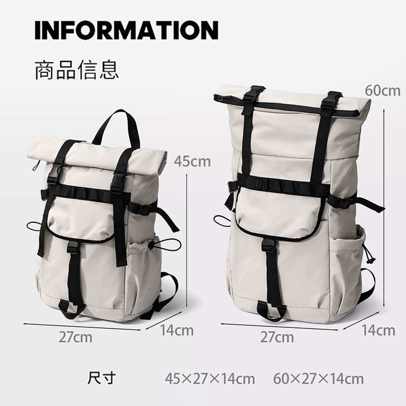 Nowy męski plecak podróżny z r – Foldable Rolling Luggage Bag recenzja i cena