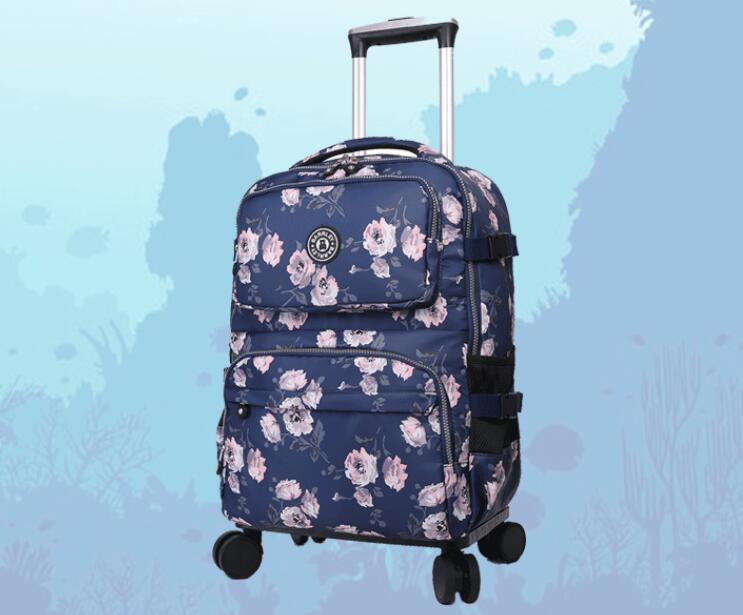 Damska wózek podróżny walizka  – Foldable Rolling Luggage Bag recenzja i cena