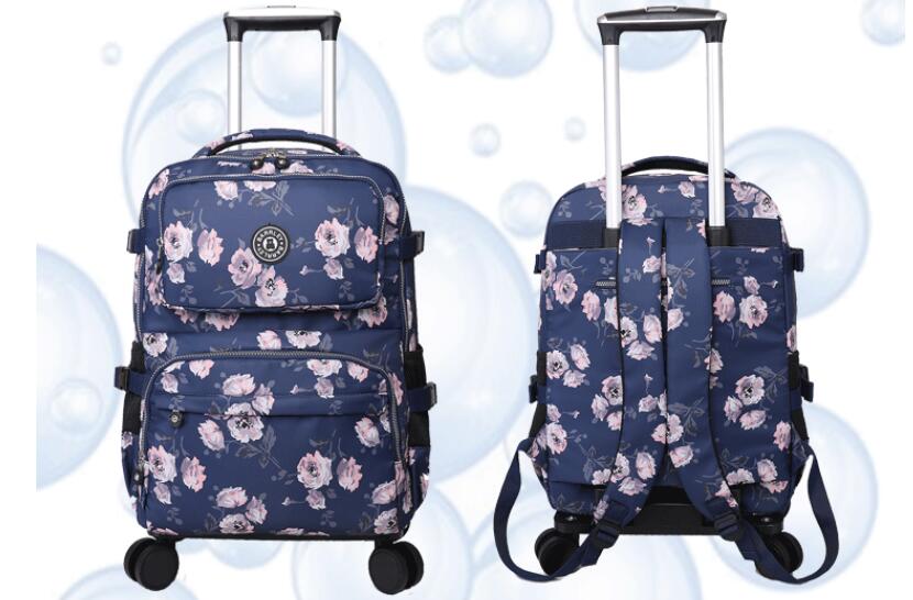 Damska wózek podróżny walizka  – Foldable Rolling Luggage Bag recenzja i cena
