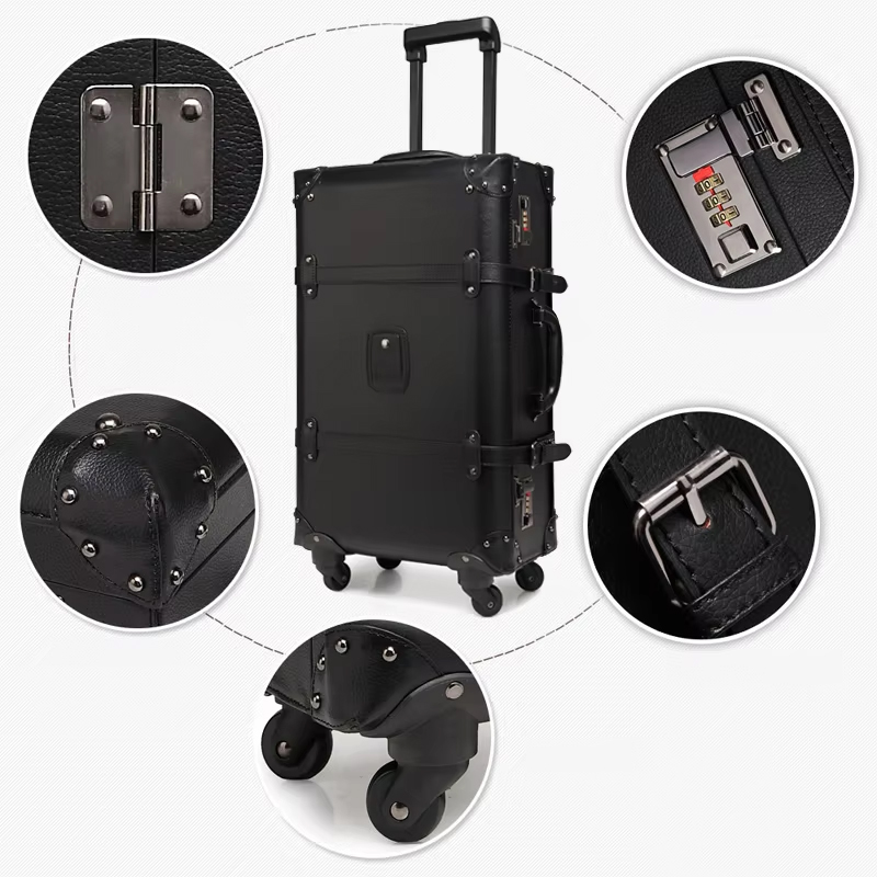 Nowa Retro Walizka na Kółkach  – Retro Vintage Trunk Suitcase recenzja i cena
