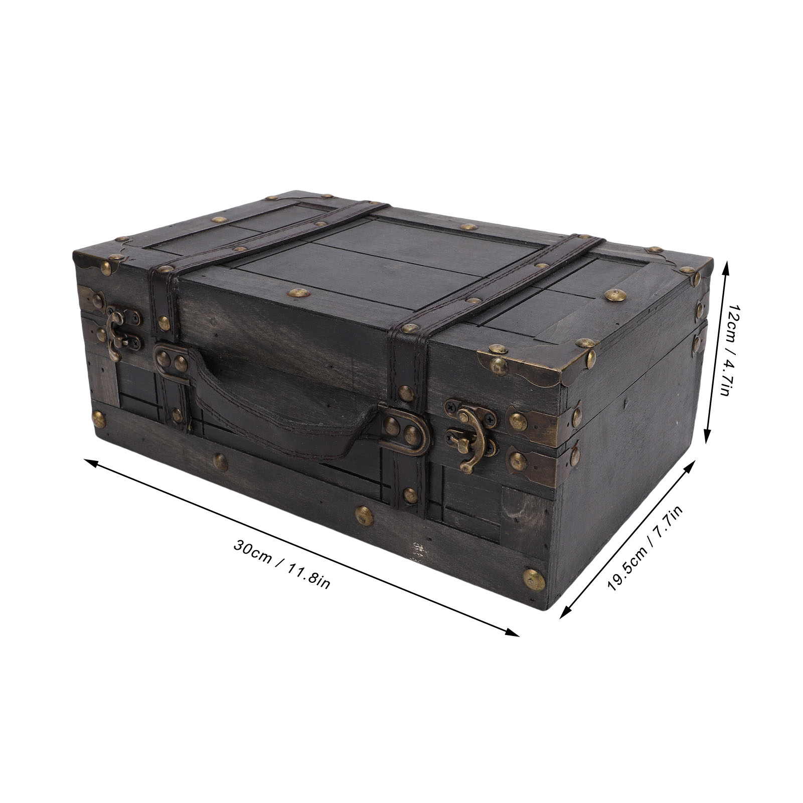Drewniana skrzynia do przechow – Retro Vintage Trunk Suitcase recenzja i cena