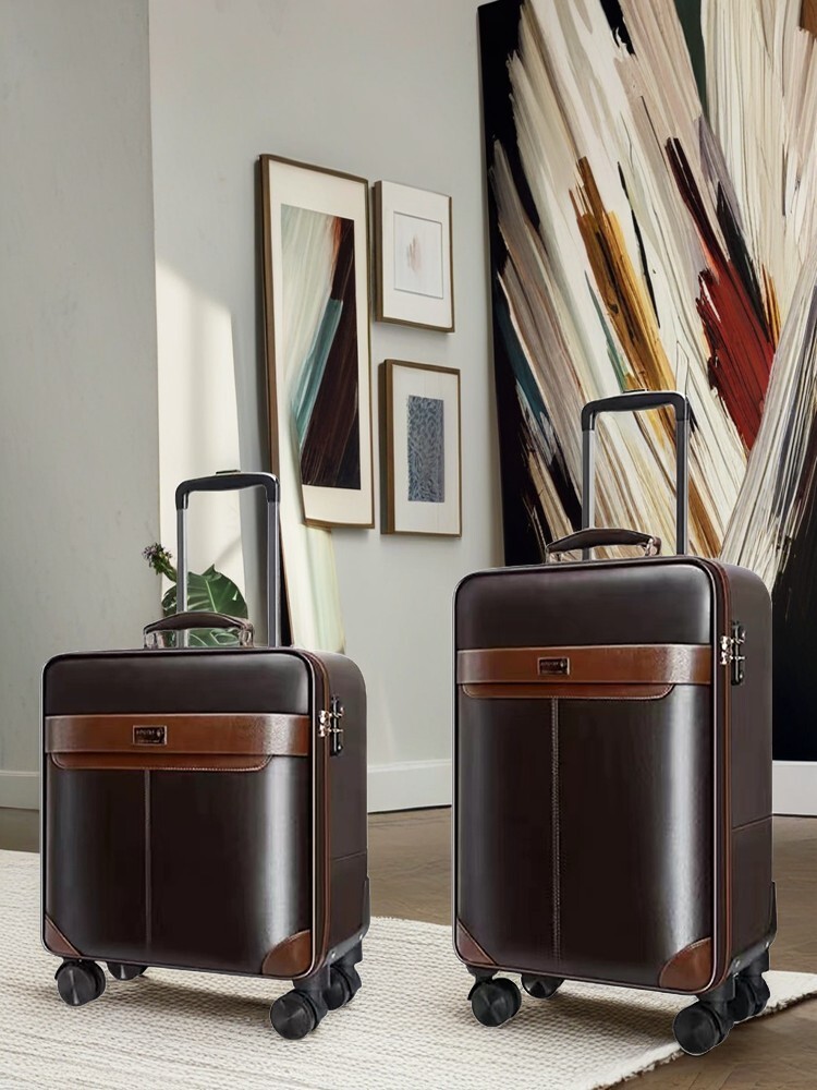 PREMIUM skórzany zestaw bagażu – Spinner Wheel Rolling Suitcase 20 Inch recenzja i cena