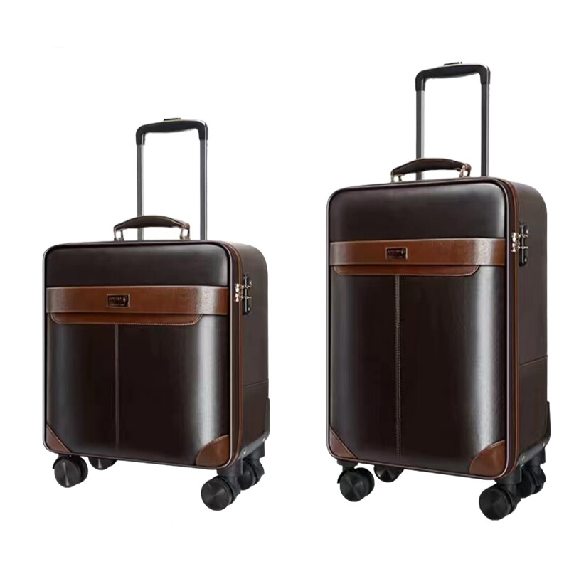 PREMIUM skórzany zestaw bagażu – Spinner Wheel Rolling Suitcase 20 Inch recenzja i cena