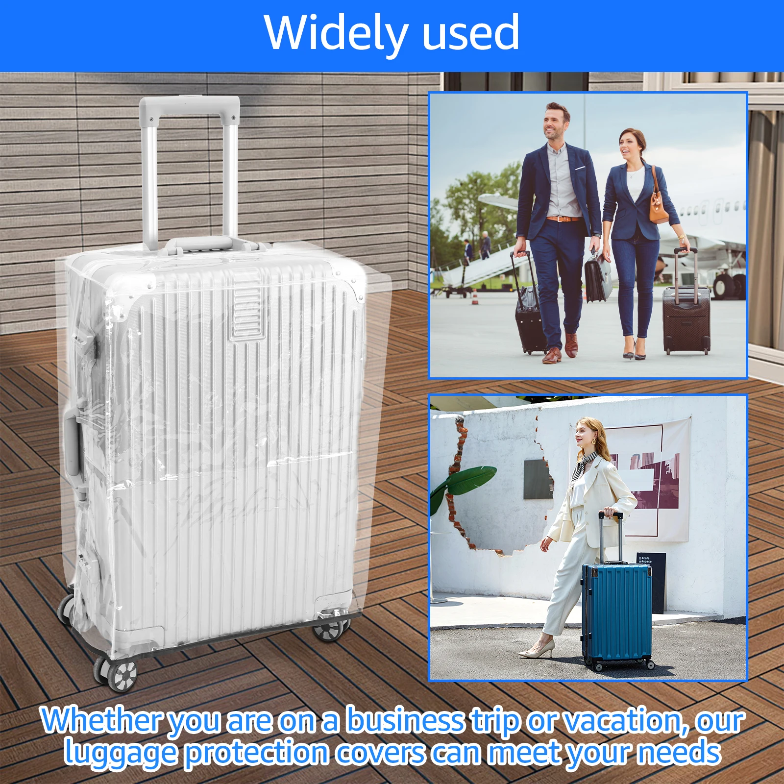 3 szt. Przezroczyste pokrowce  – Luggage Protective Cover Transparent recenzja i cena