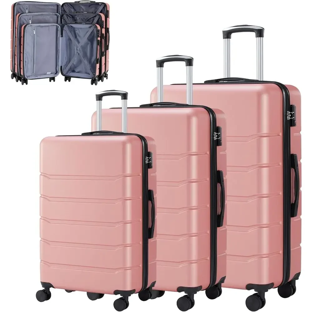 3-częściowy zestaw dużych wali – Expandable Hard Shell Luggage Set recenzja i cena