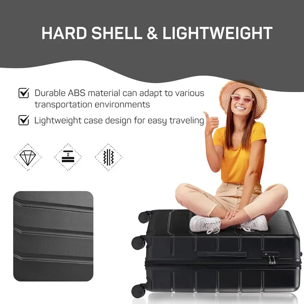 3-częściowy zestaw walizek na  – Expandable Hard Shell Luggage Set recenzja i cena