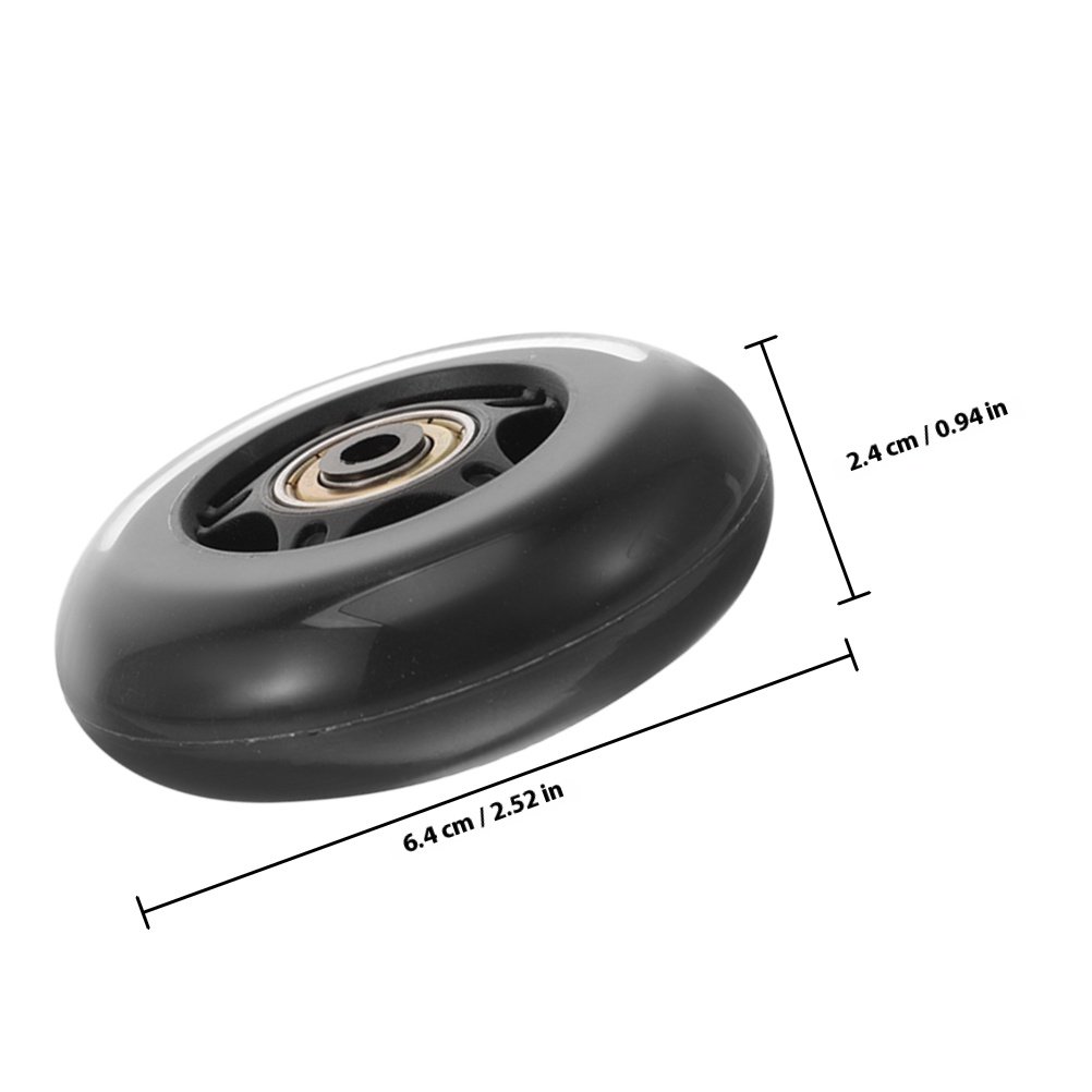 4 szt. Przezroczyste zamienne  – Silent Replacement Luggage Wheels recenzja i cena