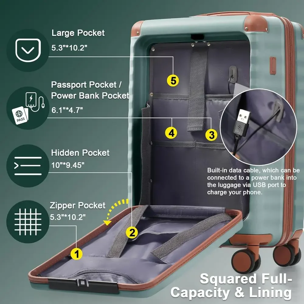 5-częściowy zestaw walizek z t – Expandable Hard Shell Luggage Set recenzja i cena