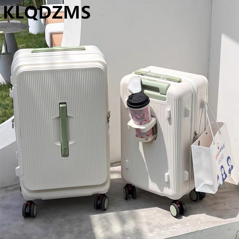 Walizka na kółkach KLQDZMS z p – Front Opening Laptop Luggage 24 Inch recenzja i cena